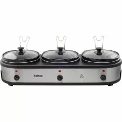 Ceramic Pot Slow Cooker 3x2.5 Litres | Adexa NSC325