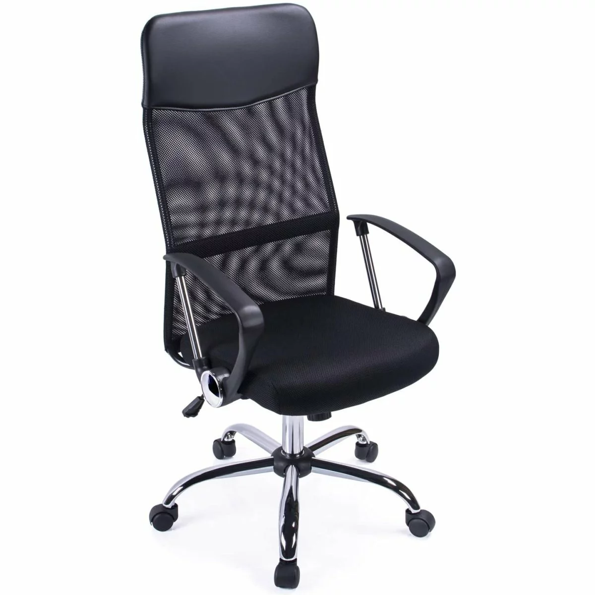 Mesh & Leather Office Chair Black | Adexa OC014 1 Mesh & Leather Office Chair Black | Adexa OC014