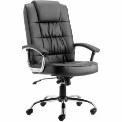 Leather Office Executive Chair Black | Adexa OC089