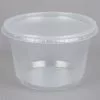 300pcs Round Microwavable Container With Lid Clear 36oz/1000ml | Adexa OY1000