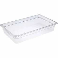 Heavy Duty Polycarbonate Gastronorm Pan GN1/1 Depth 100mm Clear 12 Litres | Adexa PCPAN11100