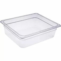 Heavy Duty Polycarbonate Gastronorm Pan GN1/2 Depth 100mm Clear 5 Litres | Adexa PCPAN12100