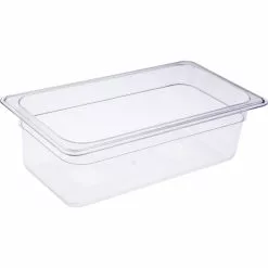 Heavy Duty Polycarbonate Gastronorm Pan GN1/3 Depth 100mm Clear 3 Litres | Adexa PCPAN13100