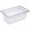 Heavy Duty Polycarbonate Gastronorm Pan GN1/4 Depth 100mm Clear 2 Litres | Adexa PCPAN14100