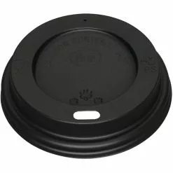 1000pcs Coffee Cup Lids For 8oz Cups Black | Adexa PSL8B