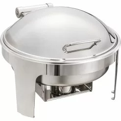 Hydraulic Chafing Dish Round Stainless Steel 6 Litres | Adexa R22101