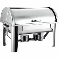 Roll Top Chafer GN1/1 Stainless Steel Mirror Polish 9 Litres | Adexa R23301