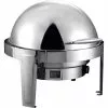 Roll Top Chafer Electric Heating Round Stainless Steel Mirror Polish 6 Litres | Adexa RA2101BE