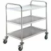 Commercial Serving/Service/Clearing Trolley Stainless Steel 3 Tier 860x540x940mm | Adexa RST3A