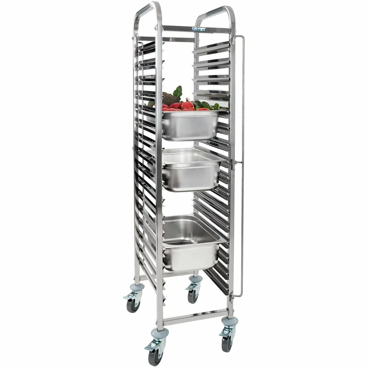 Rack/Tray/Pan Trolley Stainless Steel Gastronorm GN1/1 15 Tier | Adexa RT1115 1 Rack/Tray/Pan Trolley Stainless Steel Gastronorm GN1/1 15 Tier | Adexa RT1115