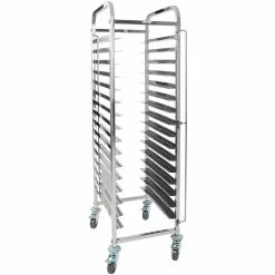 15 Tier Rack/Tray/Pan Trolley Stainless Steel 30xGN1/1 Tray Capacity | Adexa RT2115
