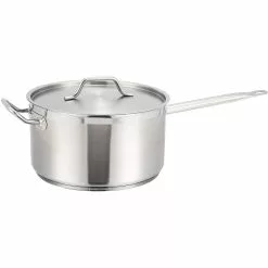 Professional Saucepan With Lid And Helper Handle Stainless Steel 9.8 Litres | Adexa SE22816