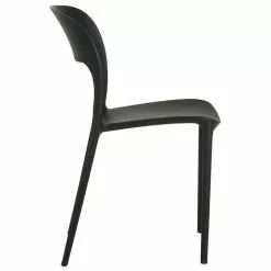Bistro Dining Chair Plastic Black Indoors & Outdoors | Adexa WW053BLACK -Cooking Appliances Sales Store SEGU5312119BLACK 2 1200x1200 1