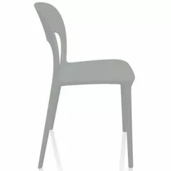 Bistro Dining Chair Plastic Grey Indoors & Outdoors | Adexa WW053GREY 6 Bistro Dining Chair Plastic Grey Indoors & Outdoors | Adexa WW053GREY -Cooking Appliances Sales Store SEGU5312119GREY 2 1200x1200 1