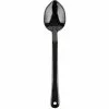 13" Buffet Catering Solid Serving Spoon Black Polycarbonate| Adexa SSPC13