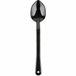 13" Buffet Catering Solid Serving Spoon Black Polycarbonate| Adexa SSPC13