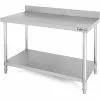 Commercial Work Table Stainless Steel Rear Upstand Bottom Shelf 1500x600x850mm | Adexa SW1506S