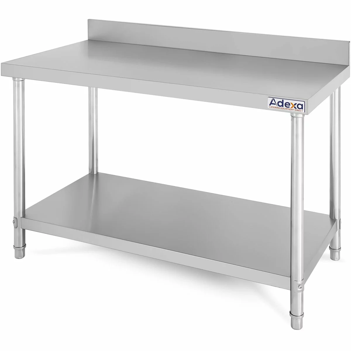 Commercial Work Table Stainless Steel Rear Upstand Bottom Shelf 1500x600x850mm | Adexa SW1506S 1 Commercial Work Table Stainless Steel Rear Upstand Bottom Shelf 1500x600x850mm | Adexa SW1506S