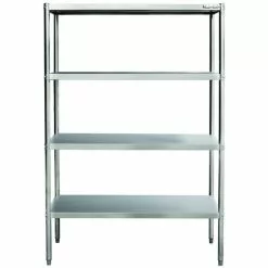 Professional Heavy Duty Shelving Unit Stainless Steel Width 2000mm Depth 500mm 4 Shelves | Adexa THSS2050