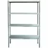 Professional Heavy Duty Shelving Unit Stainless Steel Width 1800mm Depth 500mm 4 Shelves | Adexa THSS1850