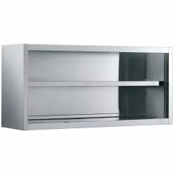 Wall Cabinet Open Stainless Steel Width 1400mm Depth 400mm | Adexa THWOR144