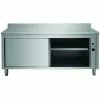 Professional Heated Cupboard Stainless Steel Sliding Doors Rear Upstand Width 1000mm Depth 700mm | Adexa THWSR107A