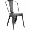 Bistro Dining Chair Steel Gun Metal Indoors | Adexa TP001GM