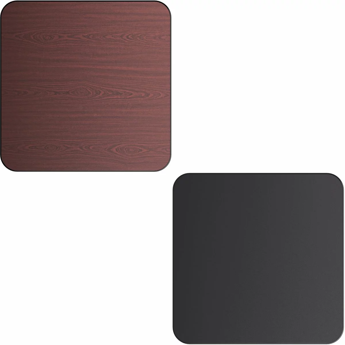 Laminated Square Table Top Reversible Mahagony & Black 30x30'' | Adexa TT3030MB 1 Laminated Square Table Top Reversible Mahagony & Black 30x30'' | Adexa TT3030MB
