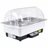 Roll Top Chafer Electric Heating 2xGN1/1 Stainless Steel Plastic Cover 9 Litres | Adexa VICEBS21