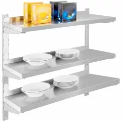 Wall Shelf 3 Levels 1800x300x1100mm Stainless Steel | Adexa VWS1833