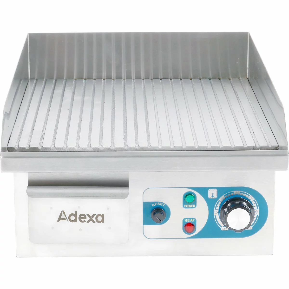 Commercial Griddle Ribbed Small 1 Zone 2kW Electric | Adexa WHEG810AR 2 Commercial Griddle Ribbed Small 1 Zone 2kW Electric | Adexa WHEG810AR - Image 2