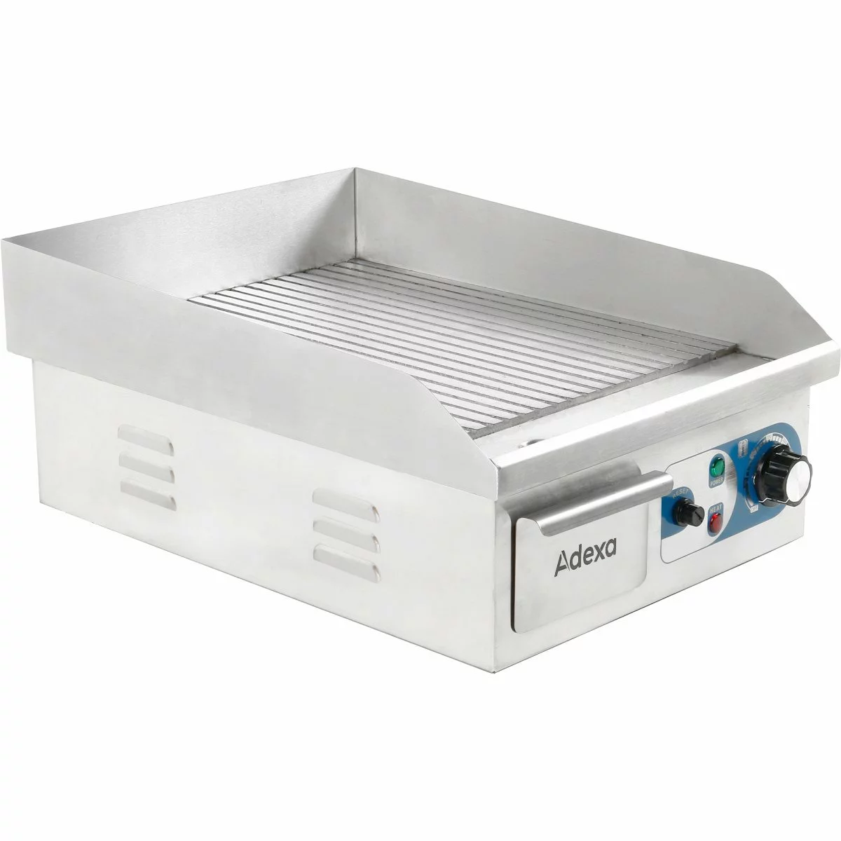 Commercial Griddle Ribbed Small 1 Zone 2kW Electric | Adexa WHEG810AR 1 Commercial Griddle Ribbed Small 1 Zone 2kW Electric | Adexa WHEG810AR