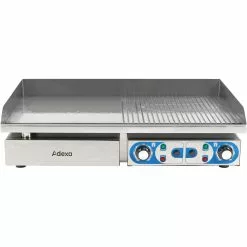 Commercial Griddle Smooth/Ribbed 728x393mm 2 Zones 4.4kW Electric | Adexa WHEG820AFR -Cooking Appliances Sales Store WHEG820AFR 2 1200x1200 1