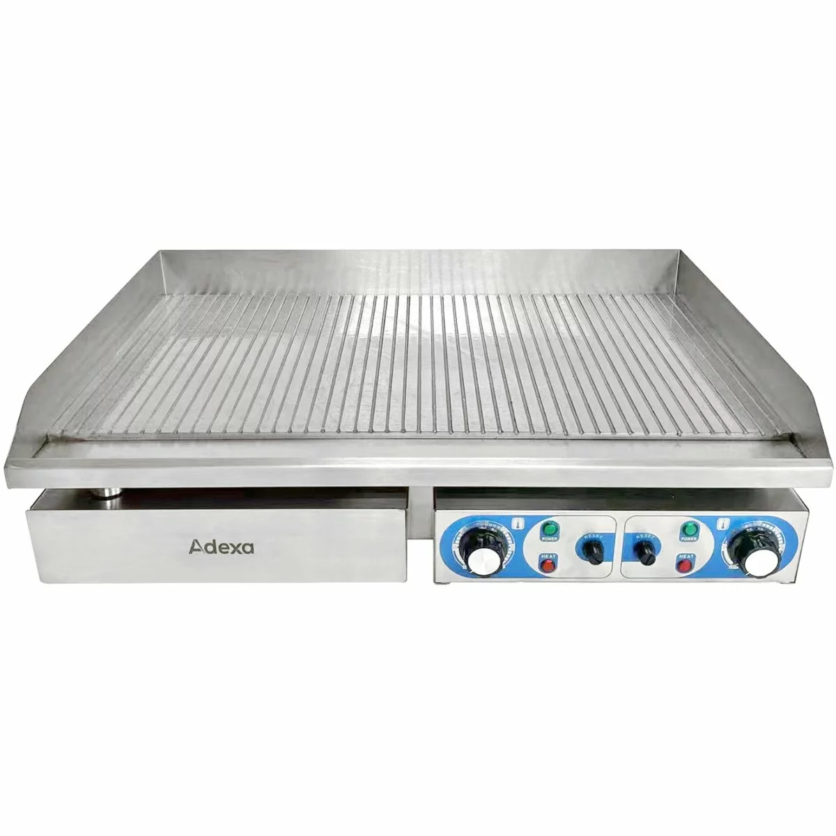 Commercial Griddle Ribbed 728x393mm 2 Zones 4.4kW Electric | Adexa WHEG820AR 2 Commercial Griddle Ribbed 728x393mm 2 Zones 4.4kW Electric | Adexa WHEG820AR - Image 2