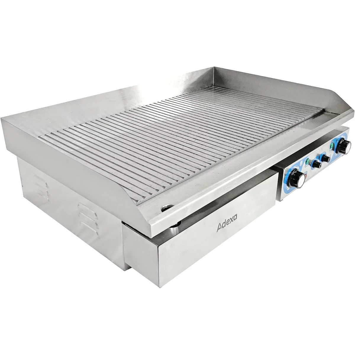 Commercial Griddle Ribbed 728x393mm 2 Zones 4.4kW Electric | Adexa WHEG820AR 1 Commercial Griddle Ribbed 728x393mm 2 Zones 4.4kW Electric | Adexa WHEG820AR