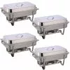 4 Pack Of Chafing Dish GN1/1 Stainless Steel 9 Litres | Adexa WHS433