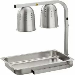 Commercial Food Warmer 2 Heating Lamps GN1/1 | Adexa WL550