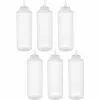 6 Pack Of Squeeze Sauce Bottles 341ml/12oz Clear | Adexa WQSB12WC