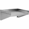 Wall Shelf 1 Level 3 Sides Upturn 1500x400x254mm Stainless Steel | Adexa WSW400150B