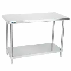 Commercial Work Table Stainless Steel Bottom Shelf 1200x750x900mm | Adexa WTG750X1200