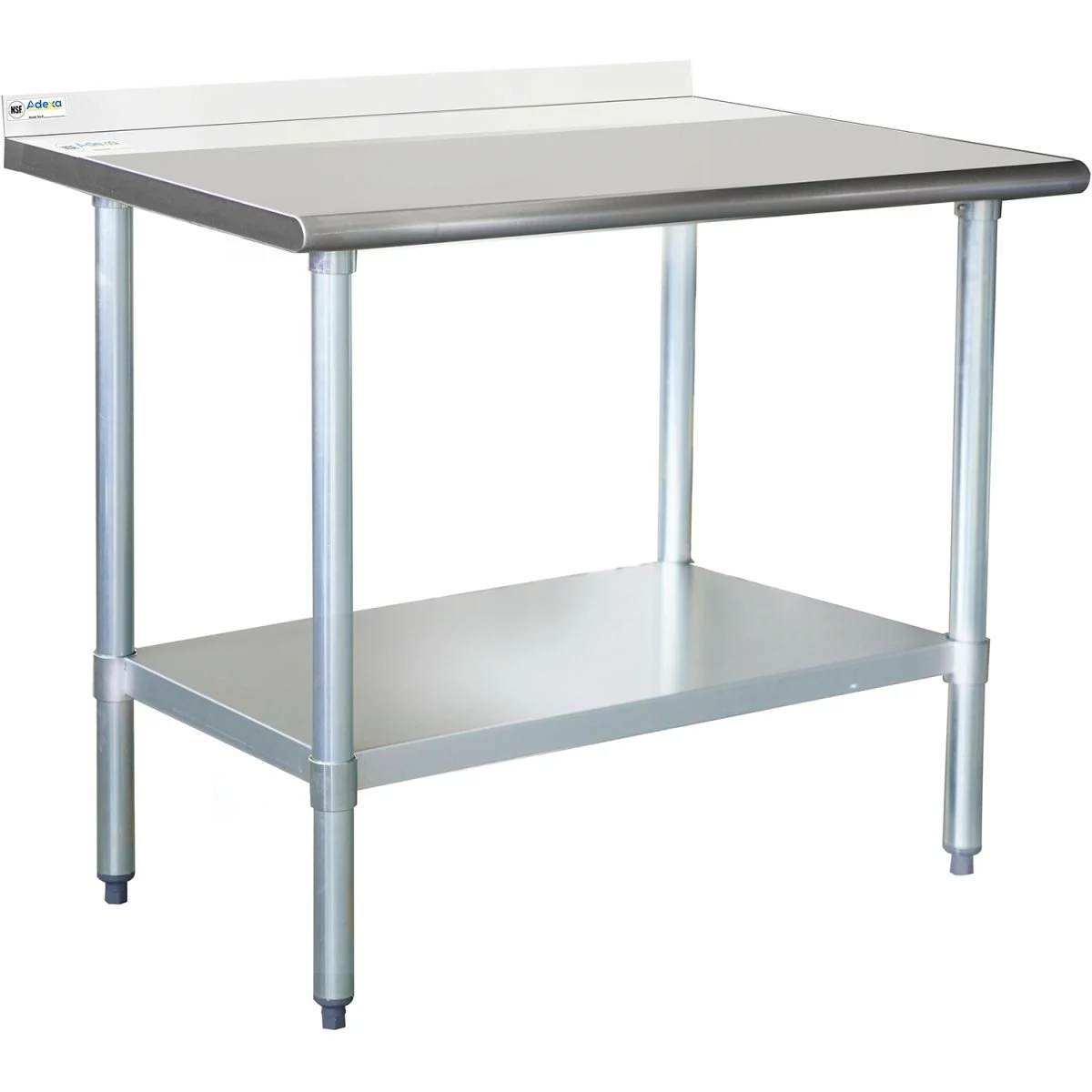 Commercial Work Table Stainless Steel Rear Upstand Bottom Shelf 450x600x900mm | Adexa WTG600X45050R 1 Commercial Work Table Stainless Steel Rear Upstand Bottom Shelf 450x600x900mm | Adexa WTG600X45050R