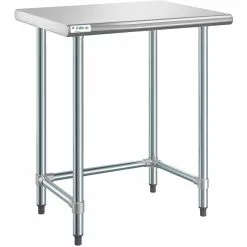 Commercial Work Table Stainless Steel No Bottom Shelf 915x610x900mm | Adexa WTGOB2436418