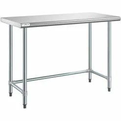 Commercial Work Table Stainless Steel No Bottom Shelf 1520x610x900mm | Adexa WTGOB2460418
