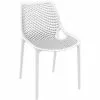 Bistro Dining Chair Plastic White Indoors & Outdoors | Adexa WW036WHITE