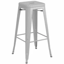 High Bar Stool Steel Grey Indoors | Adexa WW165G