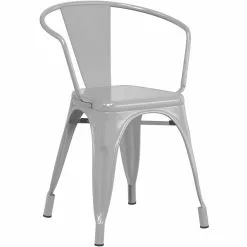 Bistro Dining Chair Steel Grey Indoors | Adexa WW167G