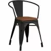 Bistro Dining Chair Steel Black Indoors | Adexa WW170B
