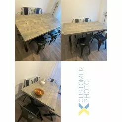 Bistro Dining Chair Steel Dark Grey Indoors | Adexa WW163G -Cooking Appliances Sales Store WW60G 1200x1200 3