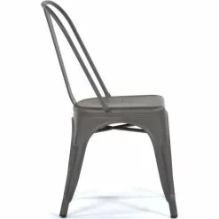 Bistro Dining Chair Steel Dark Grey Indoors | Adexa WW163G -Cooking Appliances Sales Store WW60G 3 1200x1200 1