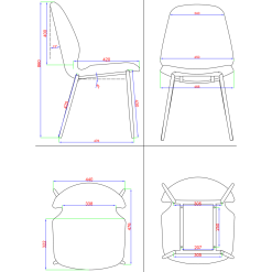 Side Dining Chair PU Leather Seat Natural | Adexa GSYH003N -Cooking Appliances Sales Store YH003 1200x1200 1